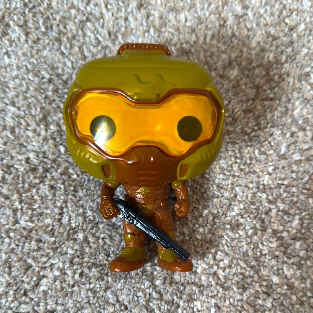 DOOM Gold Space Marine Funko Pop #90 GameStop Exclusive Loose Vinyl Figure